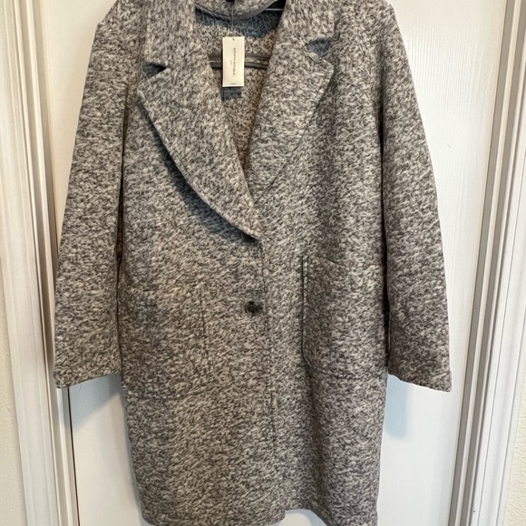 Oversized knit cocoon coat - Picture 2 of 6